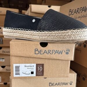 BearPaw Black Espadrille Macchiato